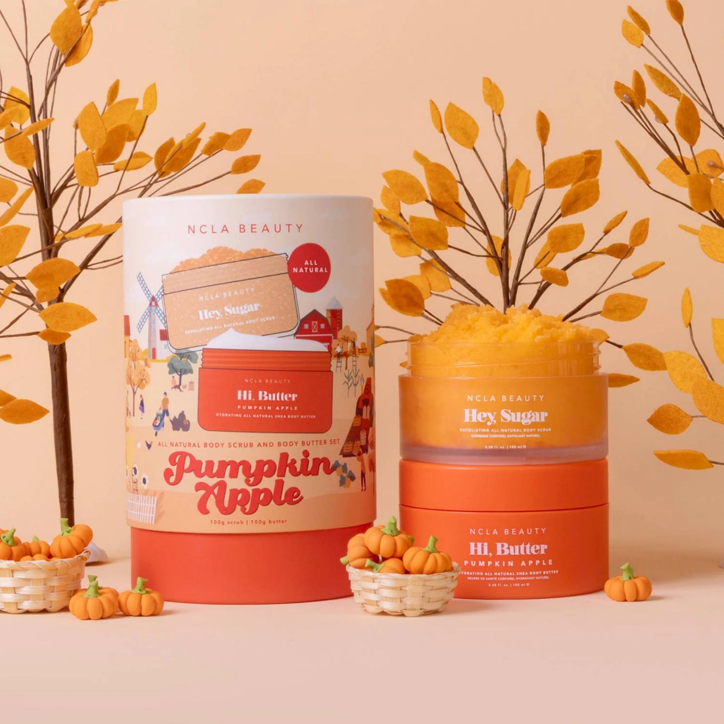 NCLA BEAUTY - Pumpkin apple (body scrub + butter)